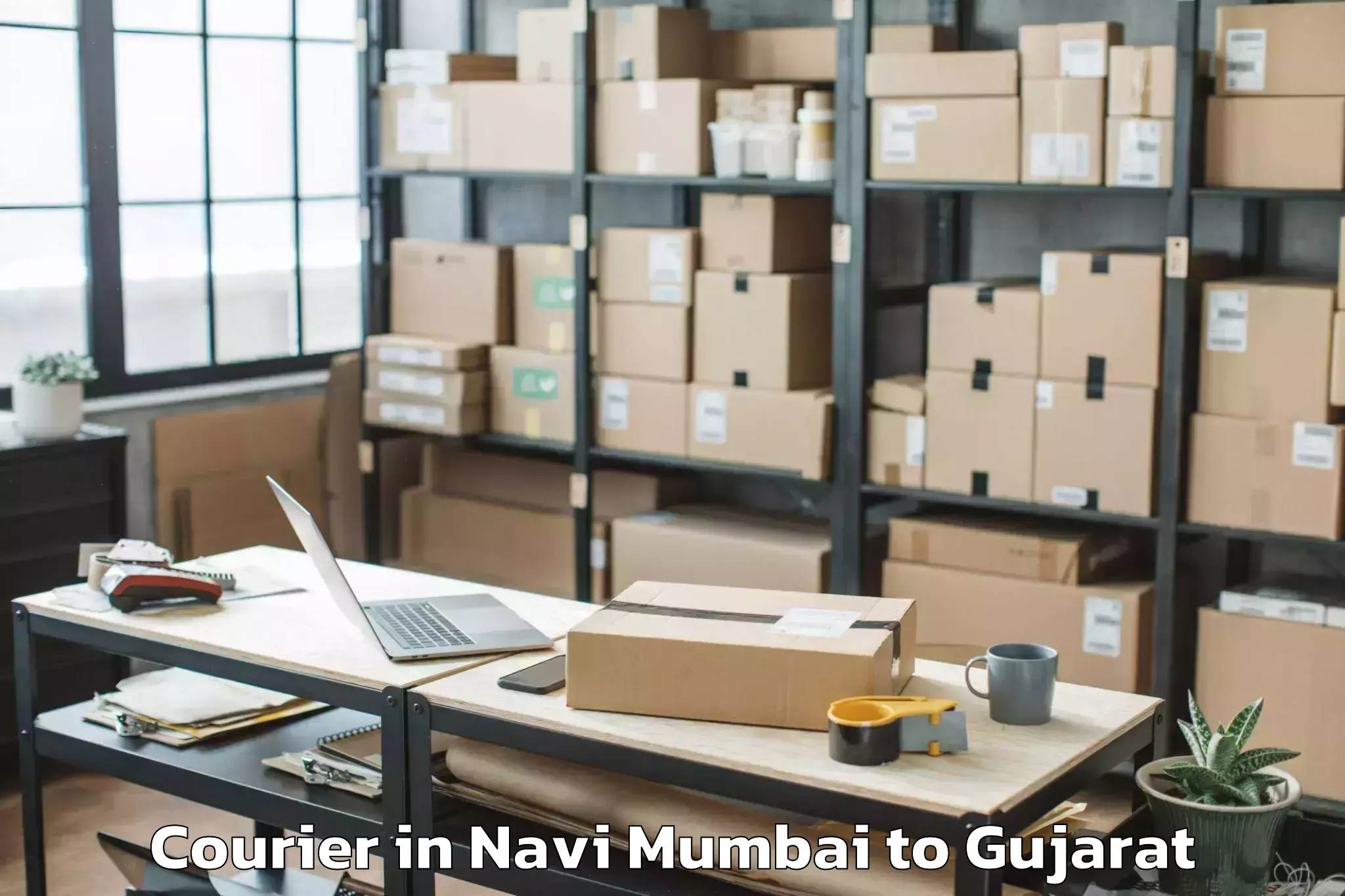 Book Navi Mumbai to Indus University Ahmedabad Courier